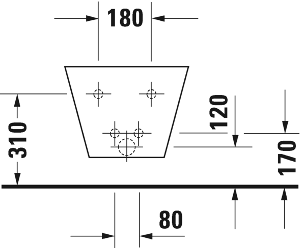 Подвесное биде Duravit Starck 1 0274150000 белое