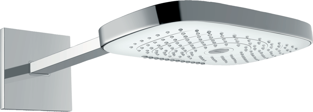 Верхний душ с держателем Hansgrohe Raindance Select E 300 3 Jet 26468400 Белый/Хром