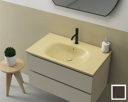 Тумба подвесная GLOBO BOULEVARD BL011RS 505 мм х 850 мм, c двумя выдвижными ящиками, Rovere Scuro (Снимается с производства)