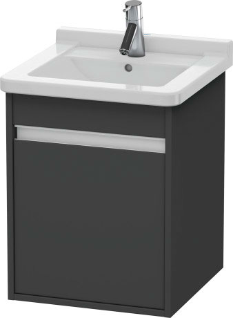Тумба подвесная под раковину Duravit Ketho KT6662R4949 1 дверца, правая, графит матовый (изделие снято с производства)