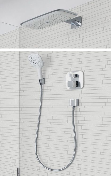 Термостат для ванны встраиваемый Hansgrohe PuraVida 15771000 с запорным/переключающим вентилем хром