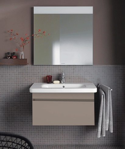 Тумба подвесная под раковину Duravit DuraStyle DS638204343 базальт матовый
