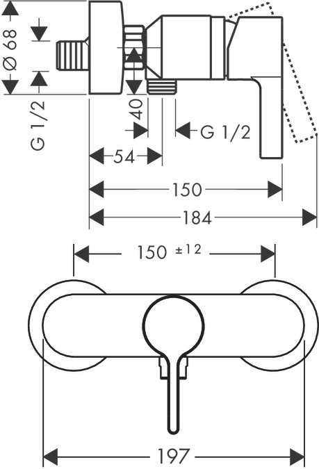 Hansgrohe Metris S 31660000 хром
