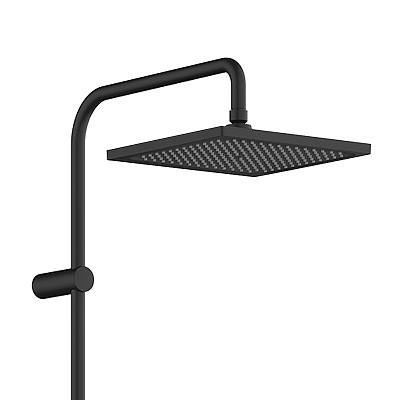 Душевая система HANSGROHE Vernis Shape Showerpipe 240 1jet 26900670 с термостатом для ванны, цвет Чёрный матовый