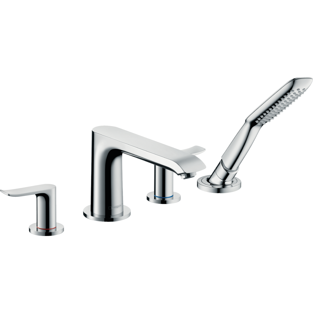 Смеситель на борт ванны на 4 отверстия Hansgrohe Metris 31442000 Хром