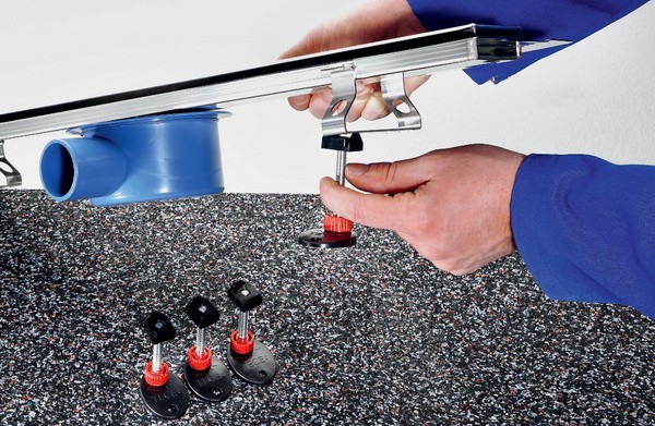 Комплект опор для дренажного канала TECE TECEdrainlin 660003 низкие