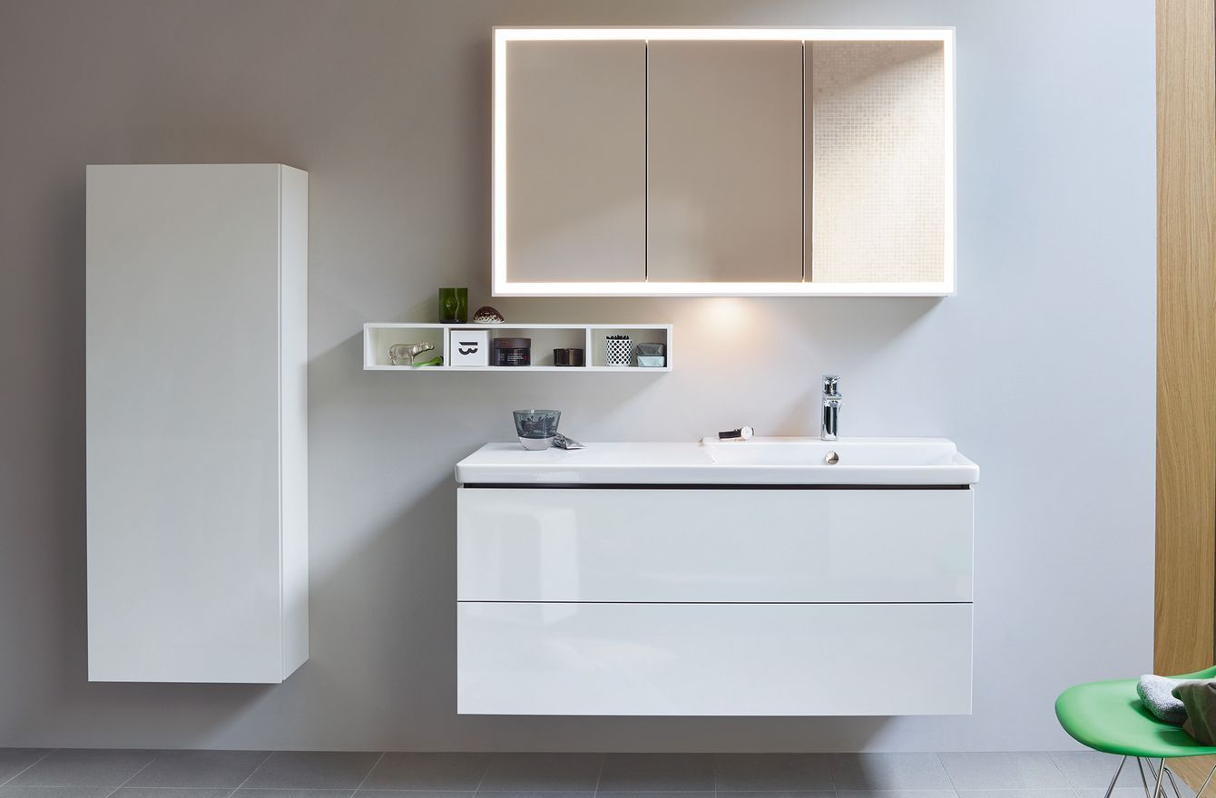 Тумба подвесная под раковину Duravit L-Cube LC624302222 белый глянцевый