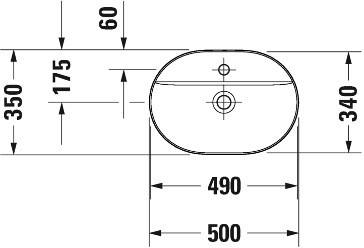 Раковина Duravit Luv 0380500000 50х35 см цвет белый
