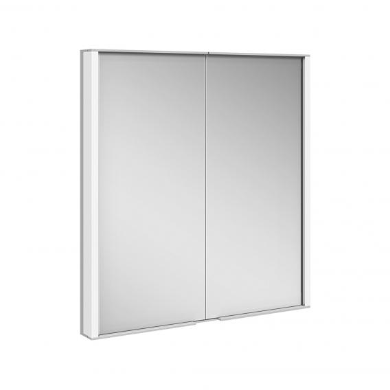 Зеркальный шкаф с подсветкой KEUCO Royal Match 12811 171301 для встраиваемого монтажа, серебристый анодированный