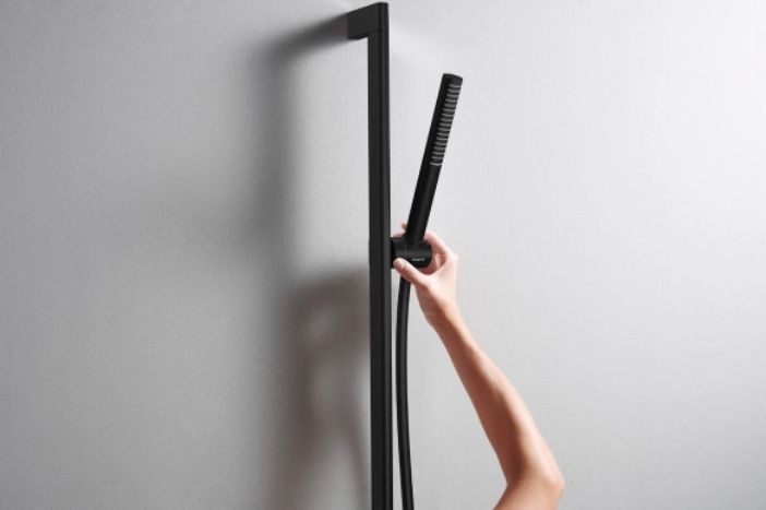 Ручной душ -"палочка" HANSGROHE Pulsify S 24126670 100 1jet, EcoSmart+, Чёрный матовый