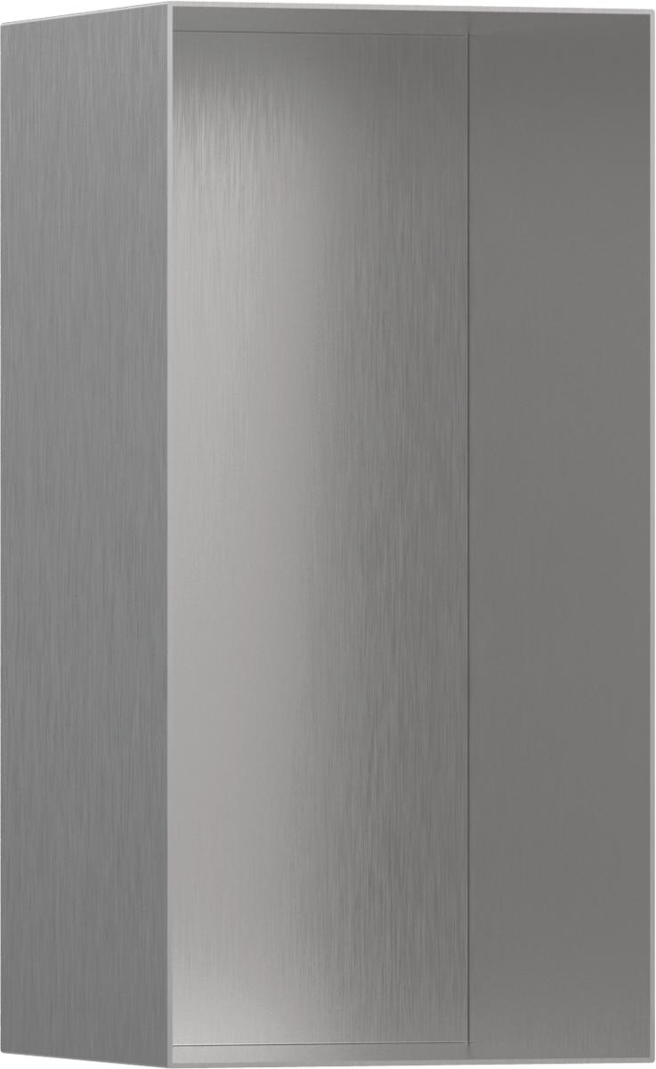 Настенный короб HANSGROHE XtraStoris Minimalistic 56076800 с открытой рамой 300 мм х 150 мм х 140 мм, полированная сталь