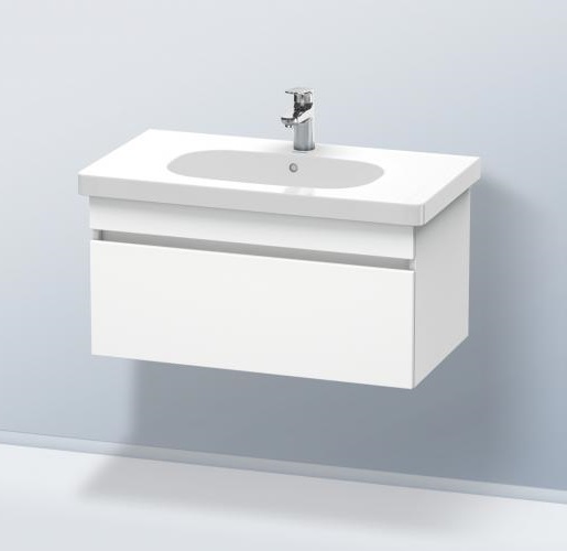 Тумбочка подвесная под раковину Duravit DuraStyle DS638401818 с 1 выдвижным ящиком, белый матовый