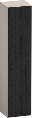 Шкаф-пенал высокий петли справа DURAVIT ZENCHA ZE1352R16830000 360 мм х 400 мм х 1760 мм, чёрный дуб/серо-коричневый суперматовый