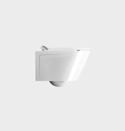 Унитаз подвесной GSI NORM NEW 8620FR511 500 мм х 360 мм, c Genius Flush, с крепежом, цвет Белый глянцевый