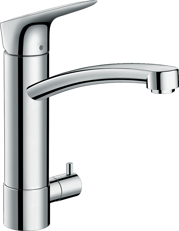Смеситель Hansgrohe Logis 71834000 для кухонной мойки с запорным вентилем