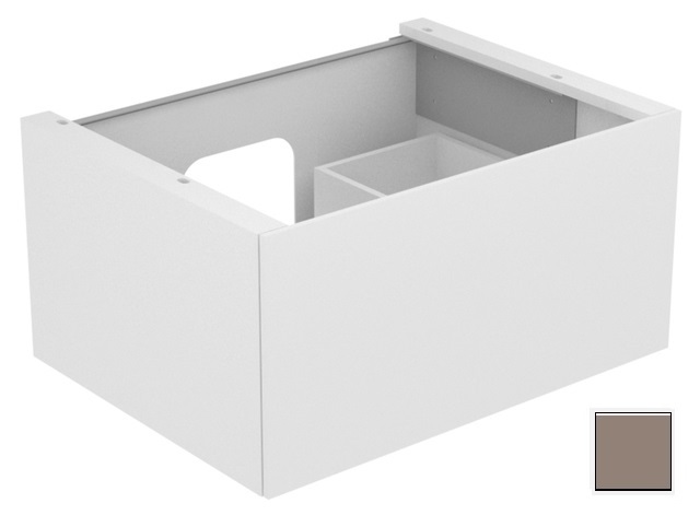 Тумба подвесная под раковину KEUCO EDITION 11 31341 370000 с одним выдвижным фронтом, корпус/фасад структурный лак, трюфель