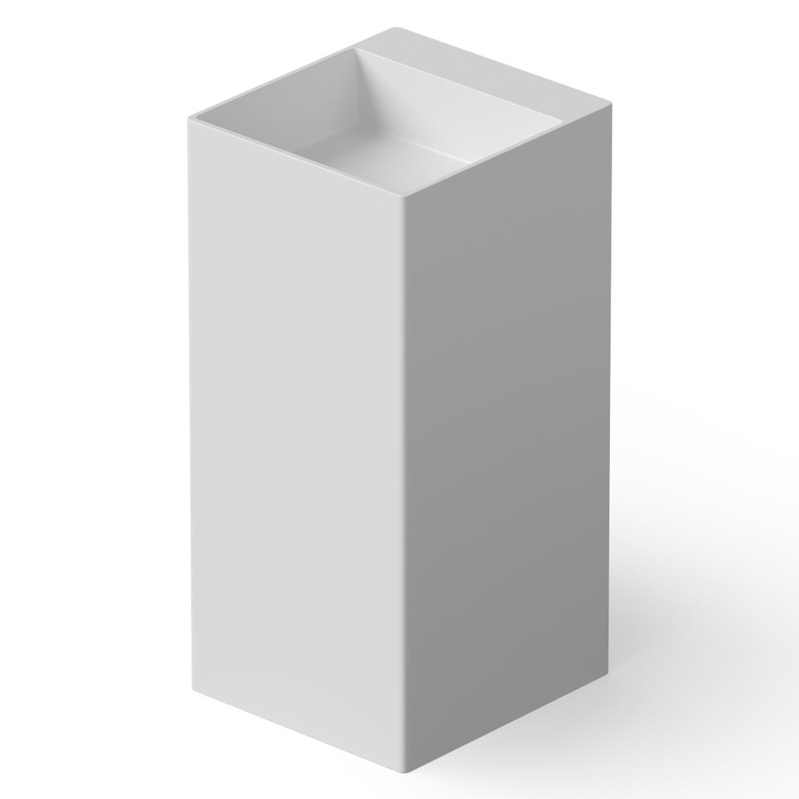 Раковина напольная DEA DESIGN  Pedestal Basin  DD2019 420 18    42x45xh90 см, из композита Solid surface, д/клапан с крышкой из композита, цвет белый матовый 18