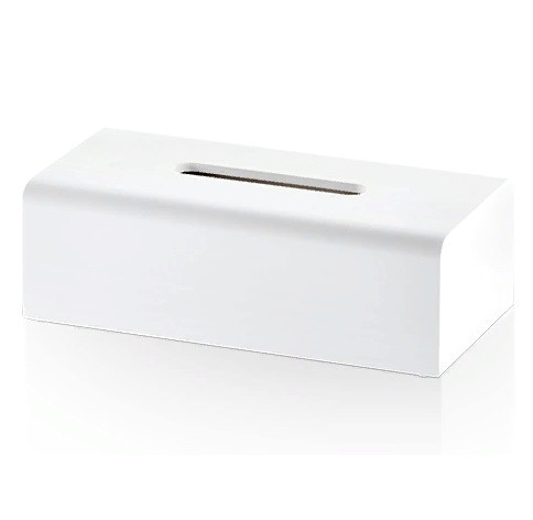 Контейнер для салфеток настольный/настенный  DECOR WALTHER  STONE KB   0971954   8 X 26 X13,5 см, композит белый матовый