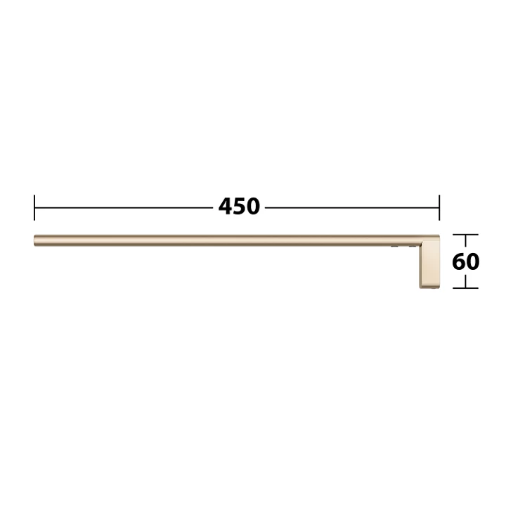 Держатель для полотенца Keuco Edition 400 11520 030000 одинарный, бронза матовая 45 см
