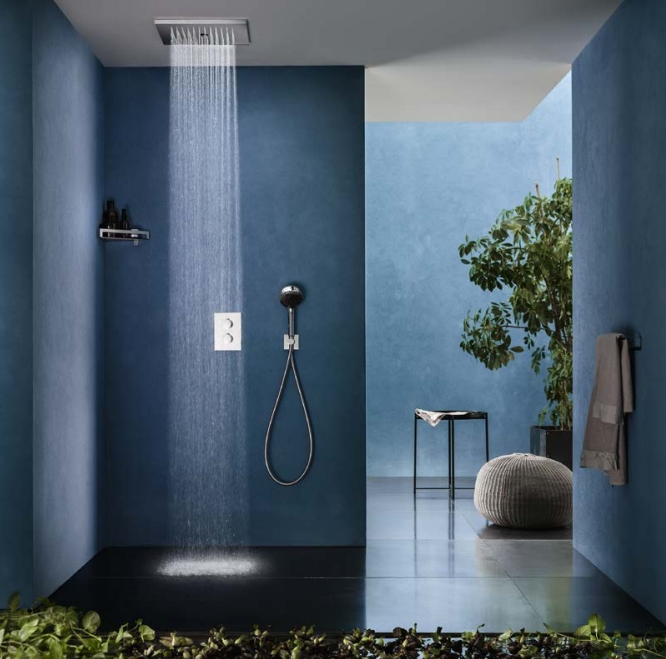 Угловая полочка для душа ALMAR Showers Accessories E300002.MS цвет Нержавеющая сталь глянцевая
