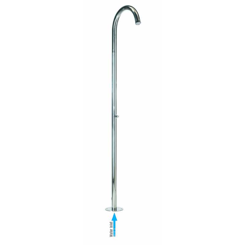 Душевая колонна Bossini Outdoor/Indoor Columns Pool Floor L00831 из нержавеющей стали