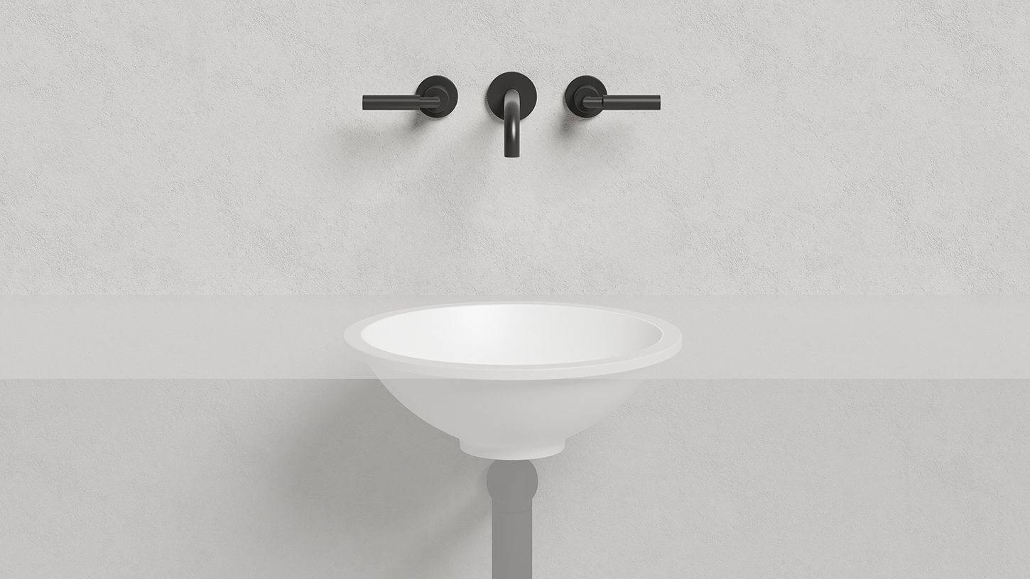 Раковина встраиваемая круглая SALINI MAREA 05 1802205M 420х420х138мм, S-Stone, без донного клапана, цвет Белый матовый