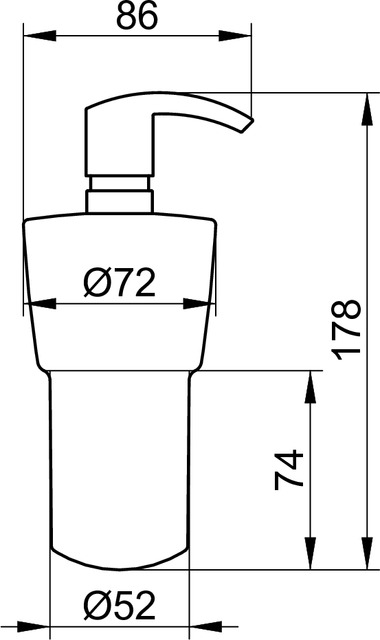 Дозатор для жидкого мыла KEUCO City.2 02753 019000 белый