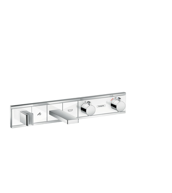 Смеситель для душа с термостатом Hansgrohe RainSelect 15359400 белый,  хром