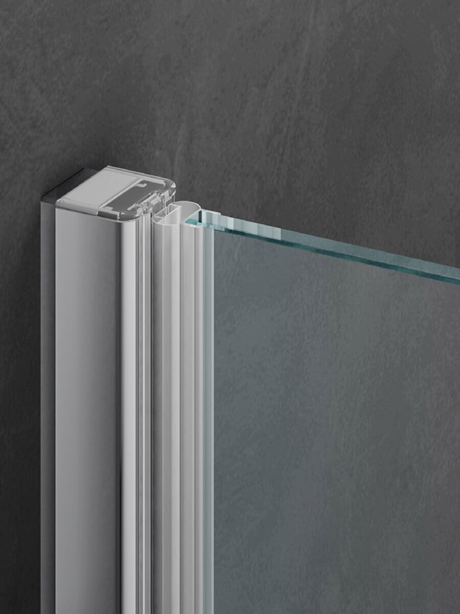 АКЦИЯ!!! ДОСТАВКА И УСТАНОВКА ПО МОСКВЕ В ПОДАРОК!!! Маятниковая дверь в нишу Provex Jolly JN 2100 JN 05 GL с боковым элементом