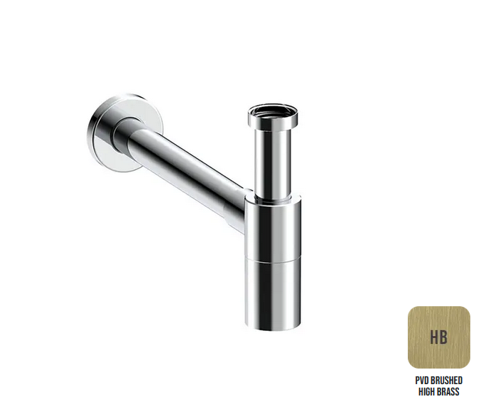 Сифон для раковины цилиндрический ALMAR WASH BASIN E096002.HB из латуни, цвет High Brass