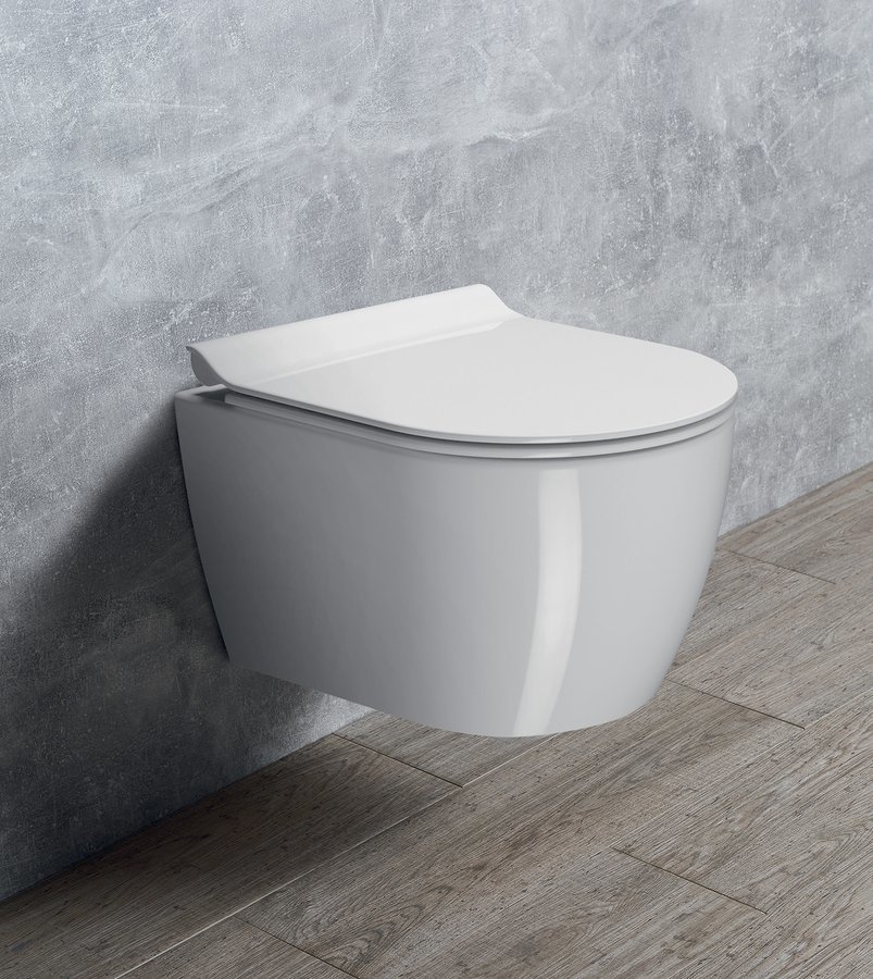 Унитаз подвесной GSI PURA 8802FR211 460 мм х 350 мм, Swirlflush, с крепежом, белый глянцевый (старый артикул 880211)