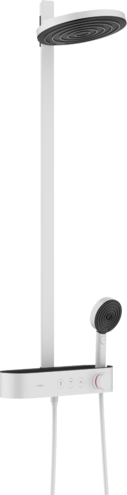 Душевая система с термостатом для душа Hansgrohe Pulsify S 24240700 Showerpipe 260 2 jet, белый матовый