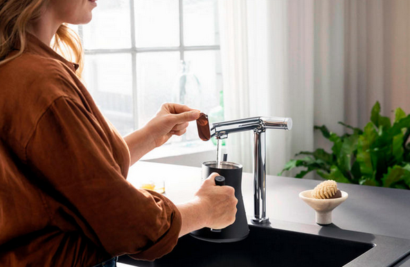 Смеситель для кухни с системой фильтрации 1jet HANSGROHE Aqittura M91 76804000 цвет Хром