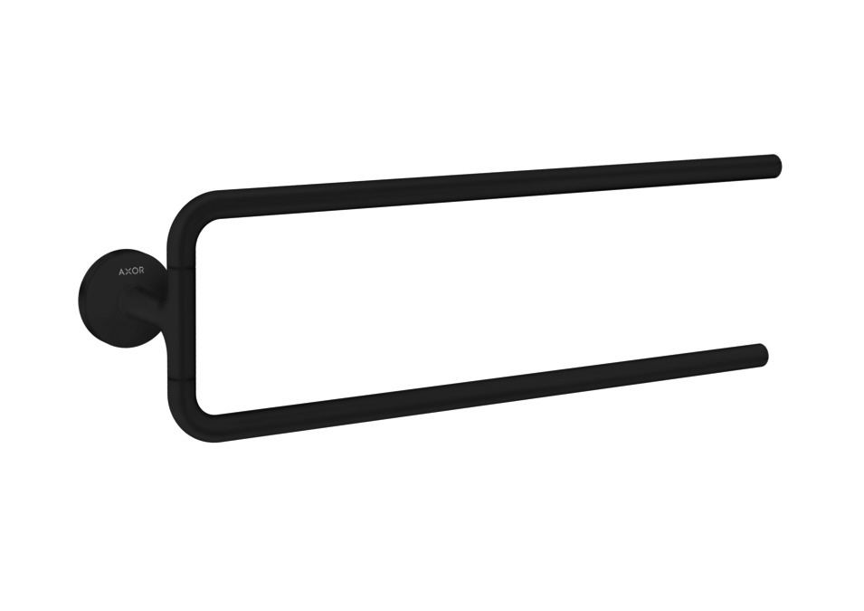 Полотенцедержатель двойной поворотный AXOR Universal Circular 42822670 490 мм, матовый чёрный