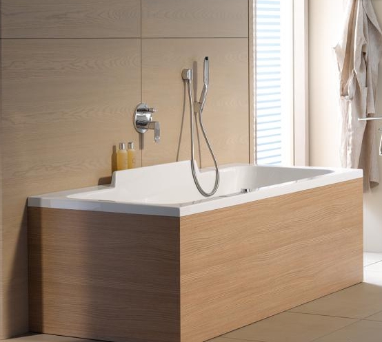 Акриловая ванна Duravit DuraStyle 700298000000000 1800 х 800 c двумя наклонами для спины, встраиваемая или с панелями, белая