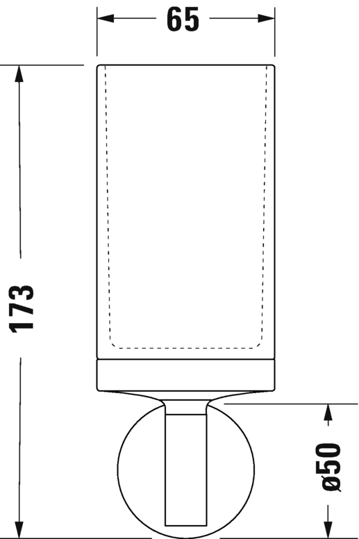 Держатель стакана для зубных щеток Duravit Starck T 0099311000 хром