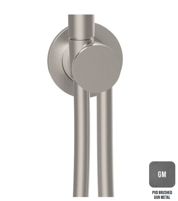 Вывод из стены со шлангом с круглым основанием ALMAR Modular E192000.GM цвет Gun Metal