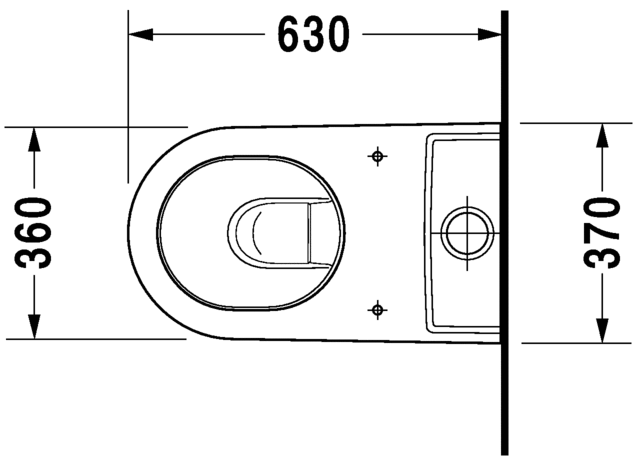 Напольный комбинированный унитаз Duravit Starck 2 2145090000 белый