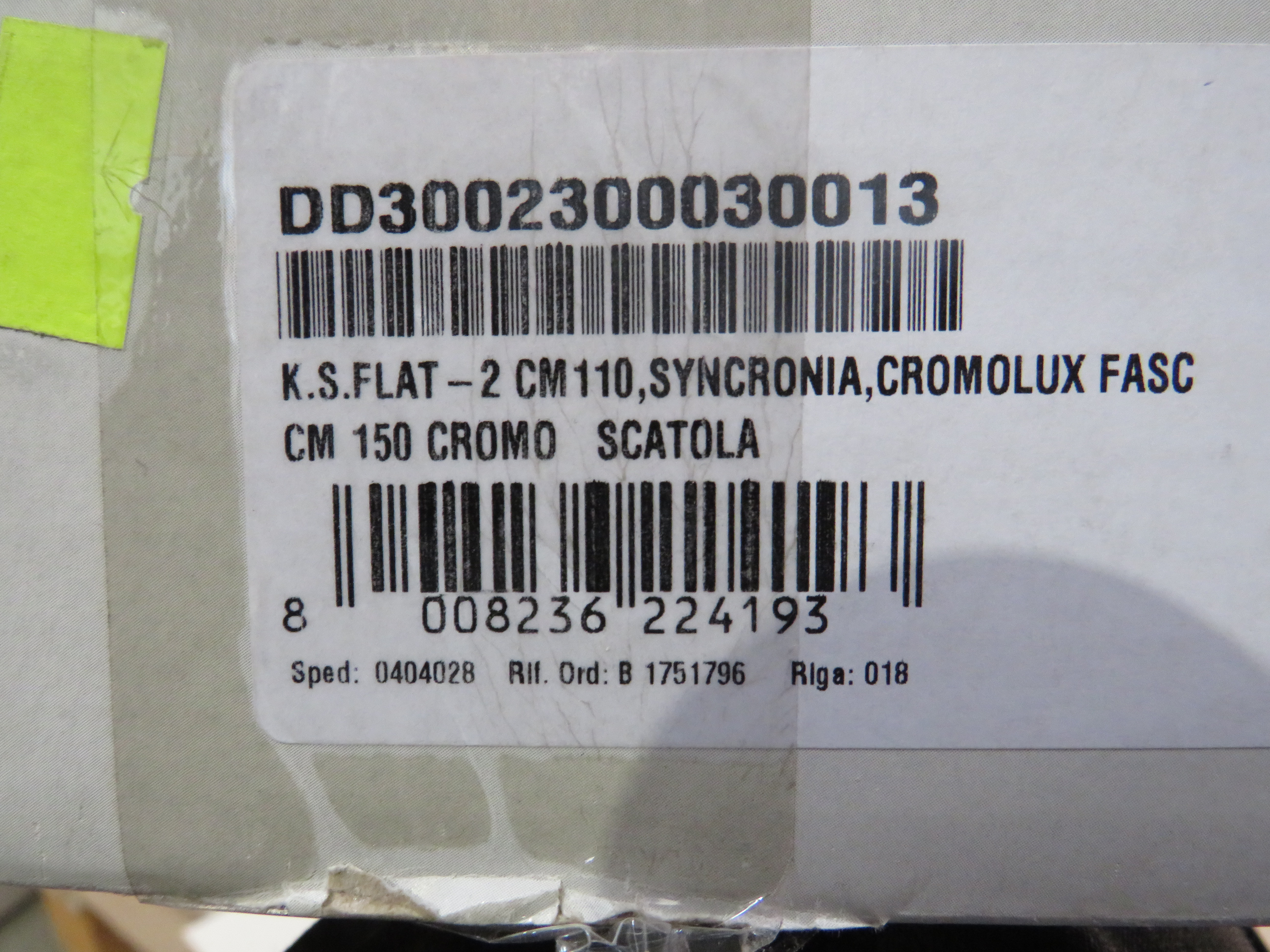 УЦЕНКА. Душевая стойка Bossini Syncronia  DD3002.030_УЦ   Хром (комплект) /Товар с выставки. Состояние хорошее.