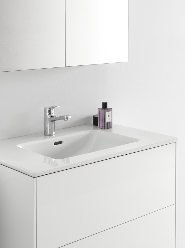 Тумба с раковиной  Laufen   Base for Pro S  8.6496.1.261.104.1   80 см, подвесная, 2 ящика, цвет белый глянцевый