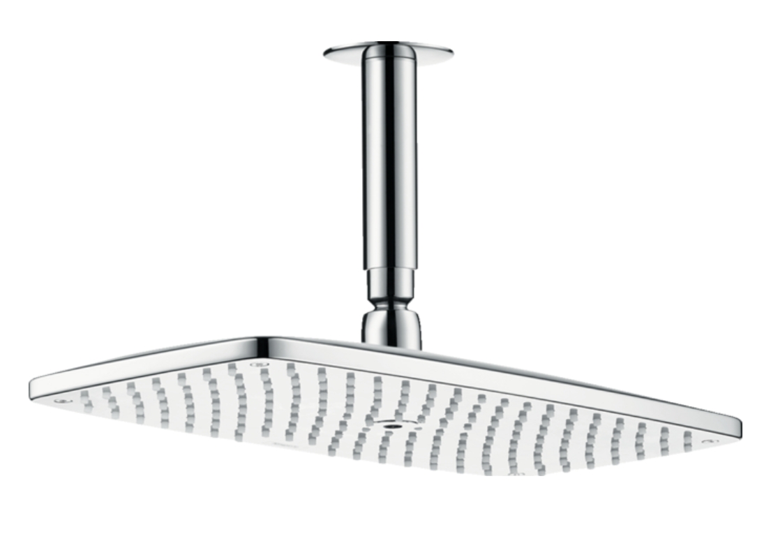 Верхний душ с потолочным держателем HANSGROHE Raindance S 26604000 360 1jet, с EcoSmart, цвет Хром