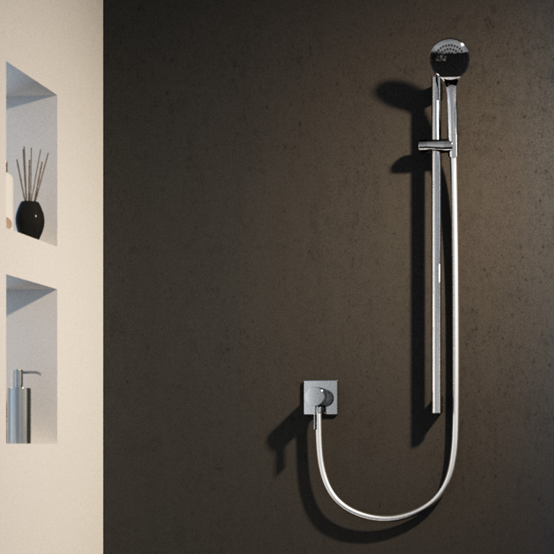 Запорный вентиль с переключателем на 2 потребителя Keuco IXMO 59557 011102 с выводом для шланга хром