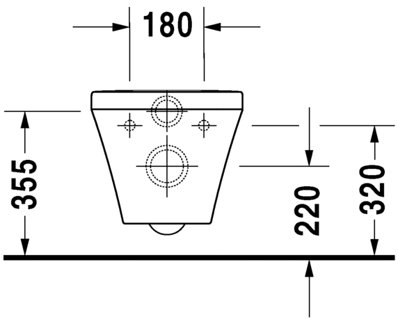 Унитаз подвесной Duravit DuraStyle 2537090000 с вертикальным смывом, без сиденья, белый