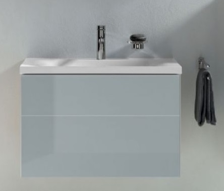 Тумба под умывальник Keuco Royal Reflex  34050 130000 корпус матовый лак/фасад стекло титан