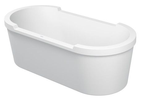 Акриловая ванна Duravit Starck 700012000000000 1900 х 900 c двумя наклонами для спины, с акриловой панелью и ножками, отдельно стоящая, белая