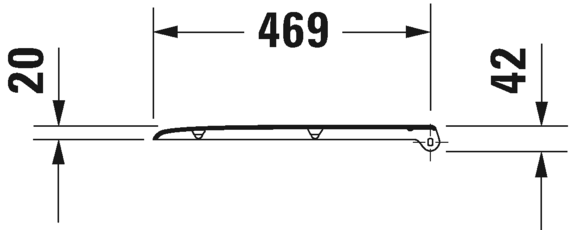 Сиденье для унитаза с крышкой удлиненное Duravit D-Сode 0060310000 без автоматического опускания, белое