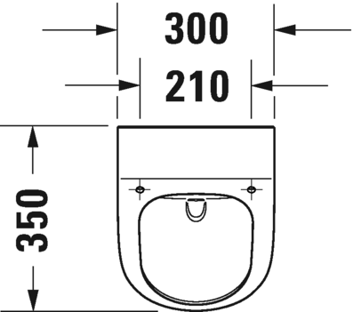 Писсуар подвесной Duravit ME by Starck 2812300000 без "мушки", с креплением, без смывного края Rimless, с подачей воды сзади, белый