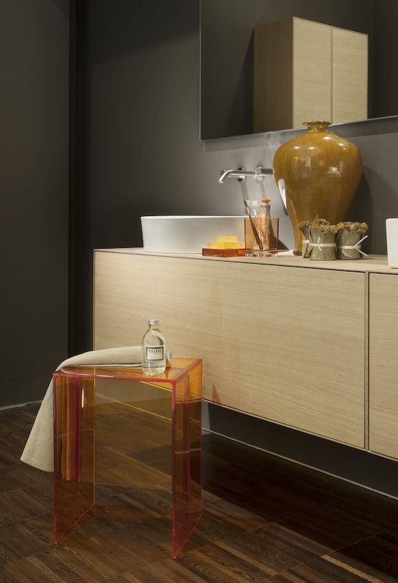 Табурет для ванной комнаты Kartell by Laufen   3.8933.0.093.000.1 пластик пудровый розовый