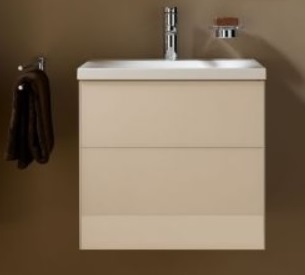 Тумба под умывальник Keuco Royal Reflex  34040 220001 корпус декоративное глянцевое покрытие/фасад стекло магнолия