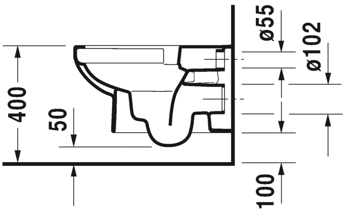 Унитаз подвесной Duravit DuraStyle 45620900A1 с вертикальным смывом, с сидением, безободковый, белый